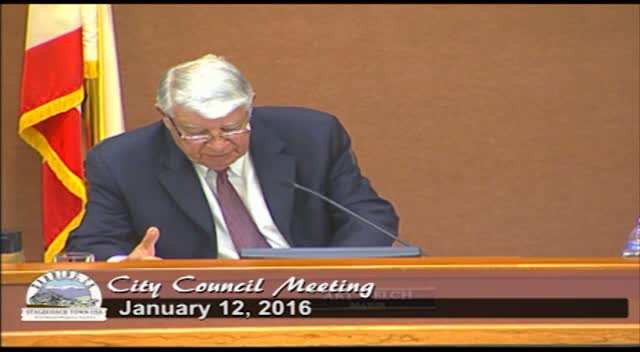 City Council Meeting 1/12/2016