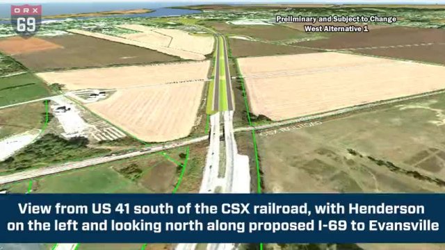 I-69 ORX West Alternative 1 Flyover