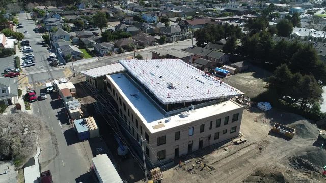 Library Construction Drone Video 2-16-18