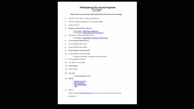 09/16/19 City Council Meeting