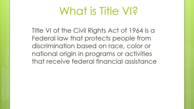 Title VI Rights Overview