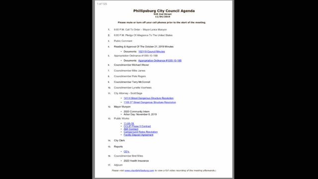 11/04/2019 City Council Meeting