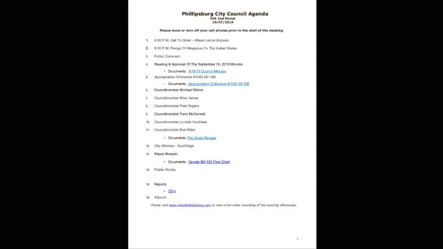 10/07/2019 City Council Meeting