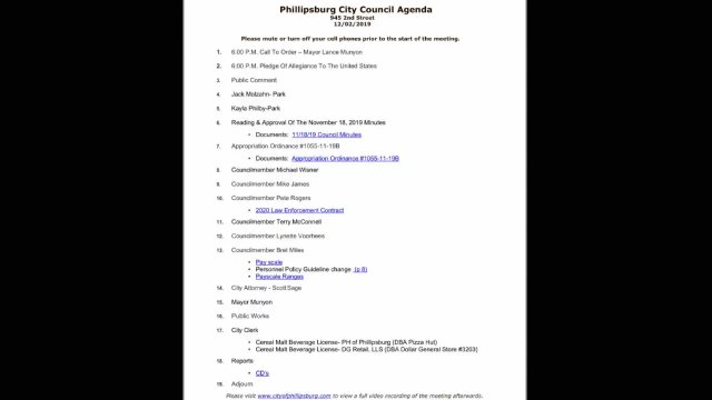 12/02/2019 City Council Meeting