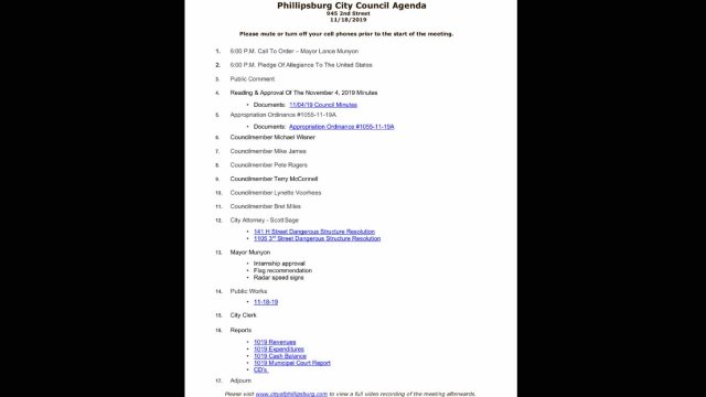 11/18/2019 City Council Meeting