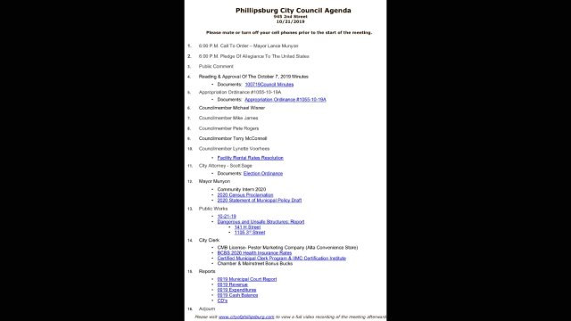 10/21/2019 City Council Meeting