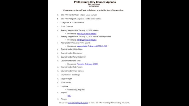 City Council Meeting 06/01/2020