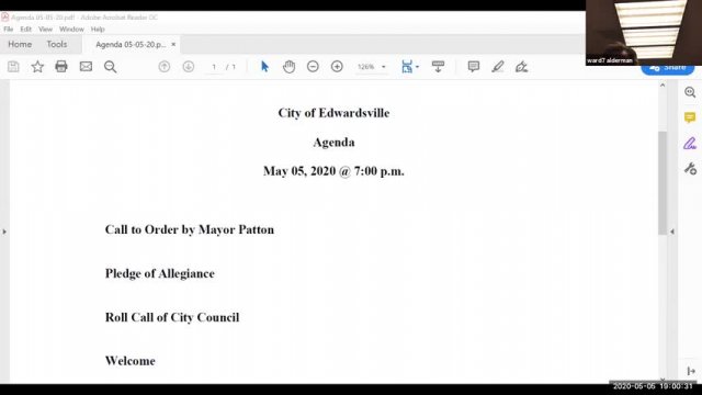 City Council Meeting - State of City (5-5-20)