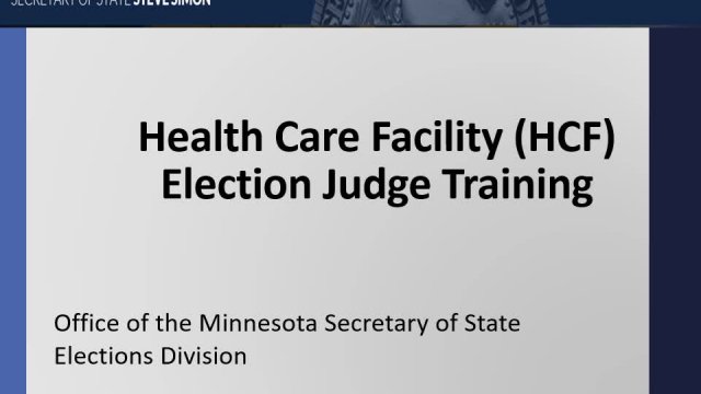 Healthcare Facility Election Judge Training