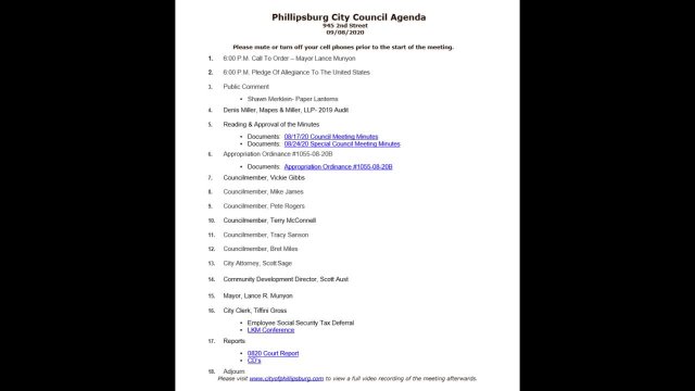City Council Meeting 09/08/2020