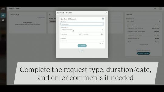 1365 - How to Submit a Time Off Request