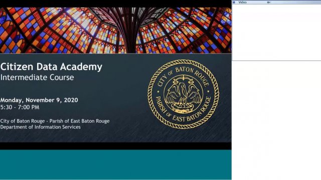 Citizen Data Academy - Intermediate 11/9/2020