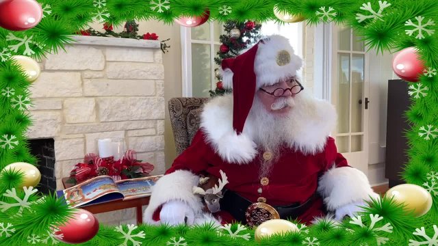 Santa Reads "The Night Before Christmas" at the Li