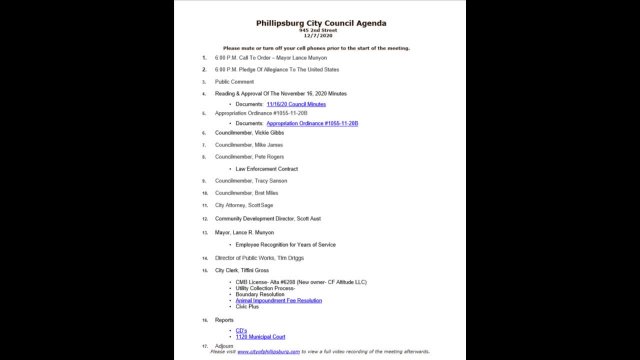 City Council Meeting 12/07/2020