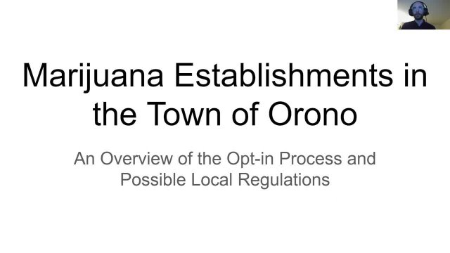 Marijuana Establishment Opt-in Presentation