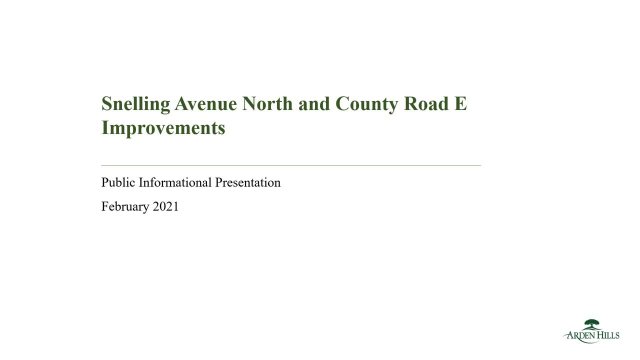 Snelling Ave North and County Rd E Presentation