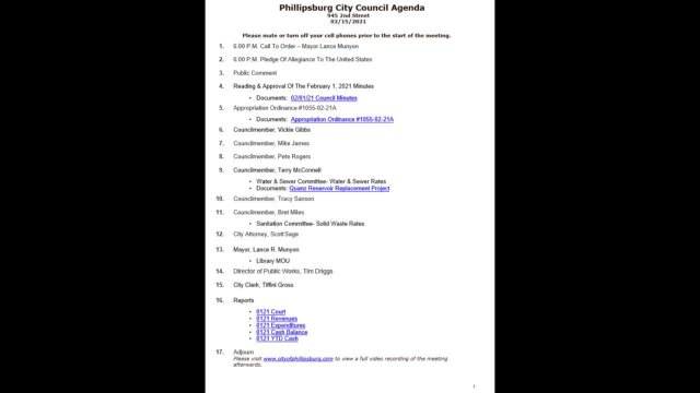 City Council Meeting 02/15/2021
