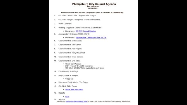 City Council Meeting 03/01/2021