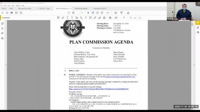 Plan Commission Meeting (11-16-20)