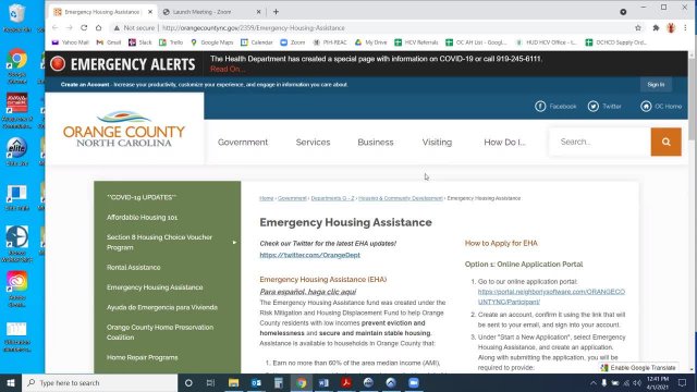 Emergency Housing Assistance Program (Spanish)