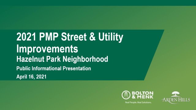 Public Informational Presentation for 2021 PMP