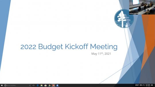 20 - 2022 Budget Kickoff
