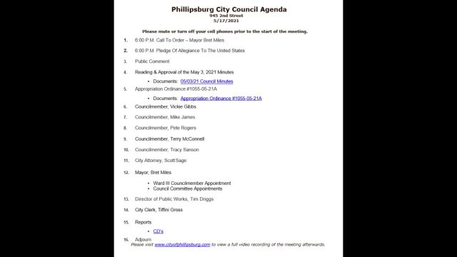 City Council Meeting 05/17/2021