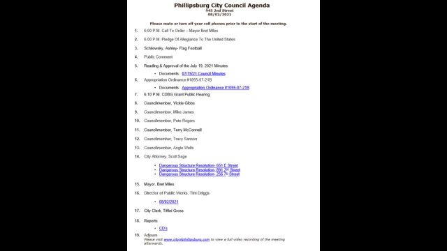 City Council Meeting 08/02/2021