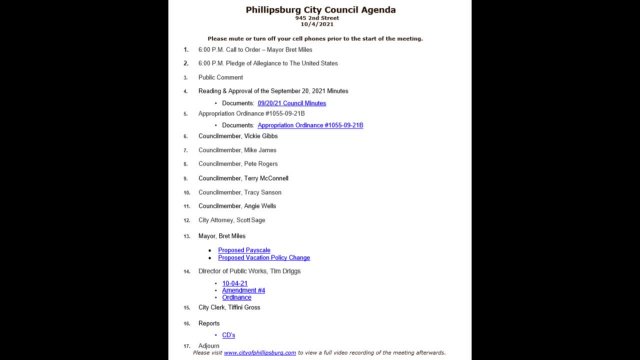 City Council Meeting 10/04/2021