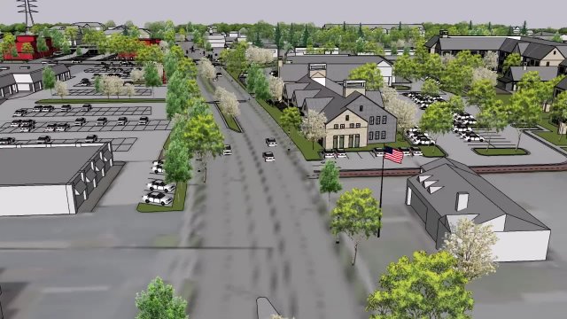 Thiensville Crossing Main Street South to North