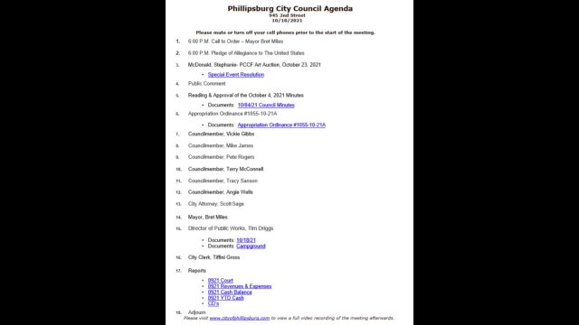 City Council Meeting 10/18/2021