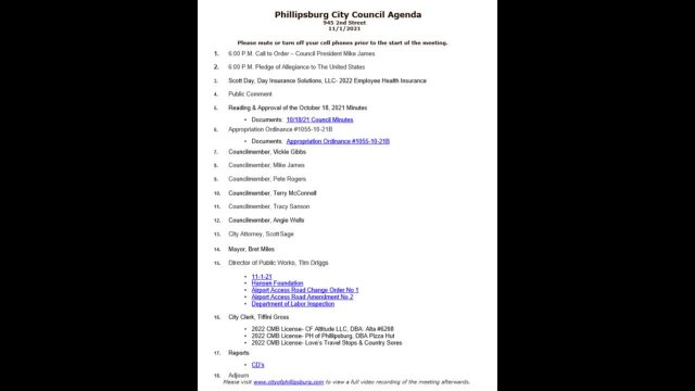 City Council Meeting 11/01/2021