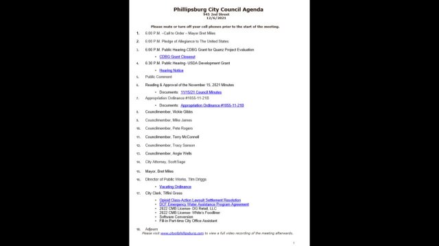 City Council Meeting 12/06/2021