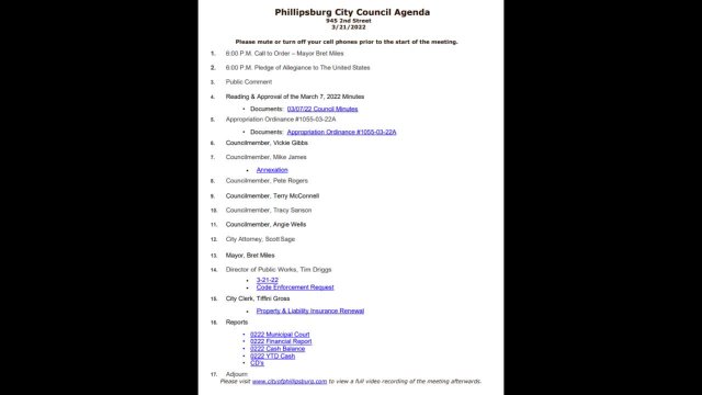 City Council Meeting 03/21/2022