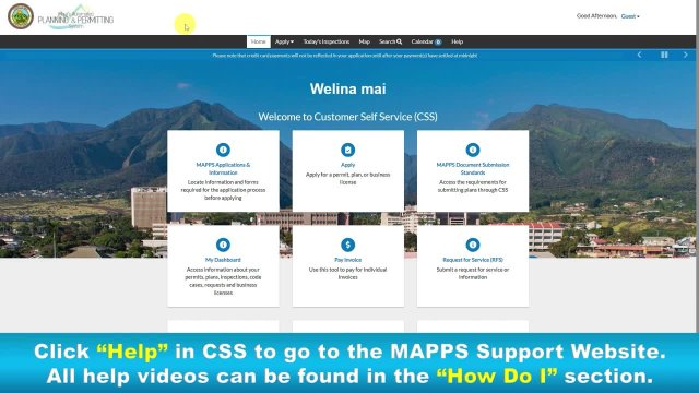 MAPPS CSS How to Apply for a Business License