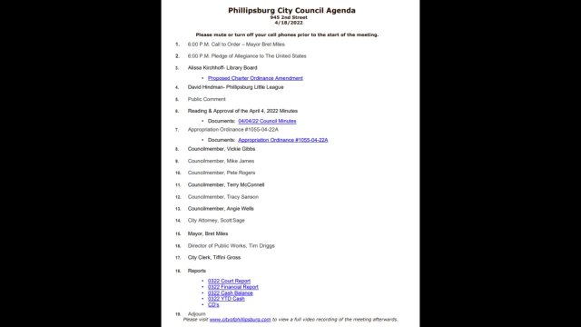 City Council Meeting 04/18/2022
