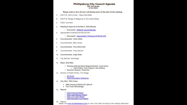 City Council Meeting 05/16/2022