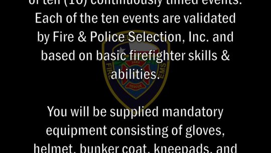 89 - Kerrville Fire Department Physical Ability Test