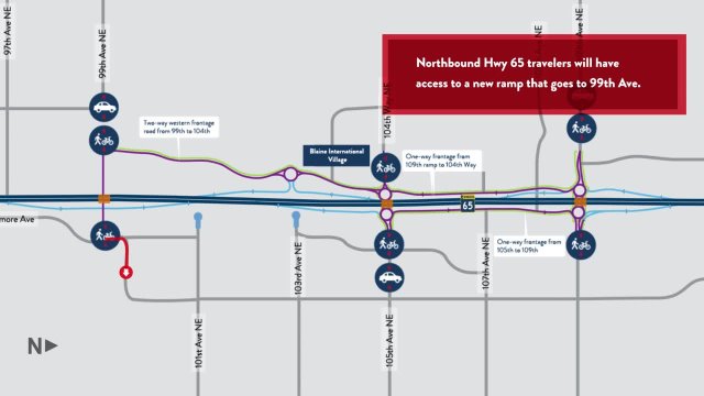Proposed Highway 65 Traffic Movements