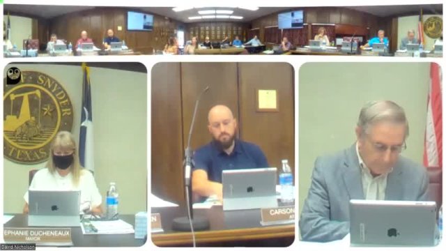 Snyder City Council Special Meeting June 20, 2022