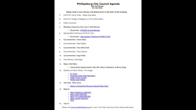 City Council Meeting 07/18/2022