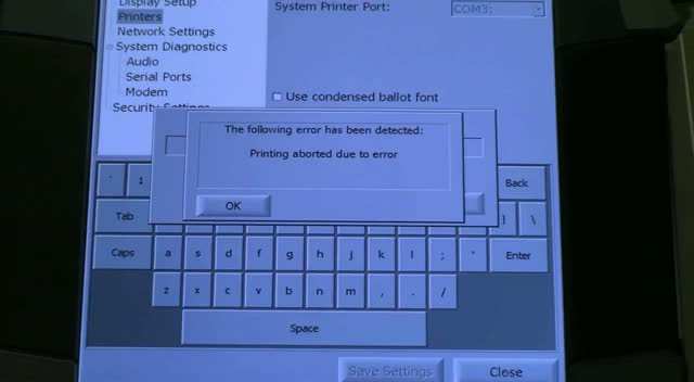 Troubleshooting the Touch Screen Printer