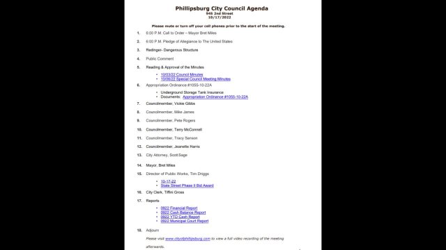 City Council Meeting 10/17/2022