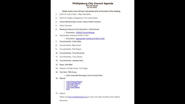 City Council Meeting 12/19/2022