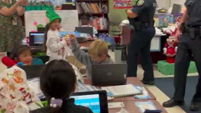 Police Toy Drive Christmas Caroling at Palm Beach 