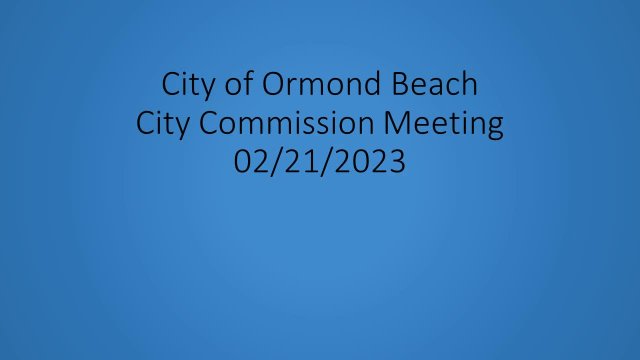 City Commission Meeting - February 21, 2023
