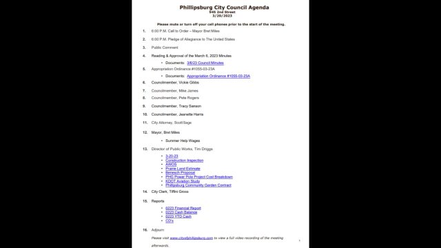 City Council Meeting 03/20/2023