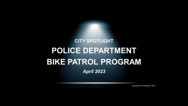 City Spotlight-OPD Bike Patrol Program