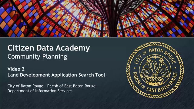 Land Development Application Search Tool