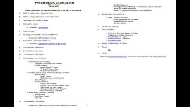 City Council Meeting 06/19/2023